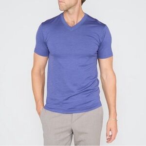 Lords of harlech Victor Marino Wool V-Neck Tee